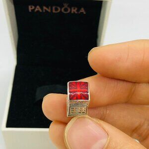 ✨🔥Pandora London Calling Booth "Call Me" Bead Charm S925 Sterling Silver